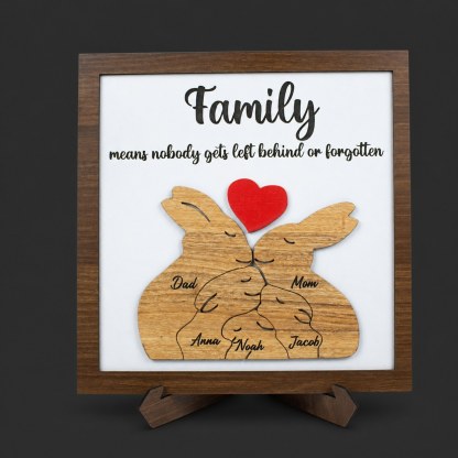 Personalized Mom Puzzle Sign-Rabbit