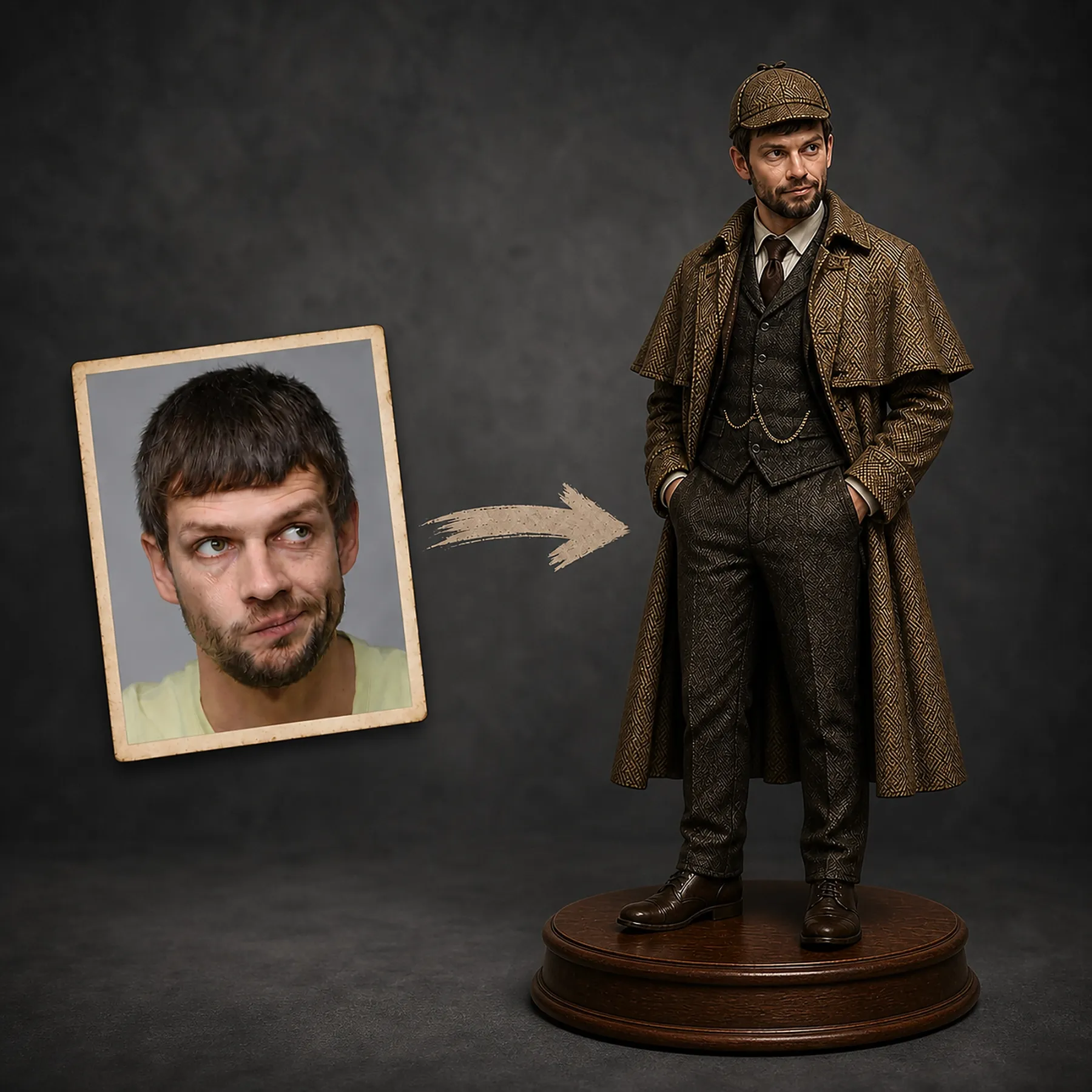 Custom Holmes Figurine – Personalized 3D Avatar