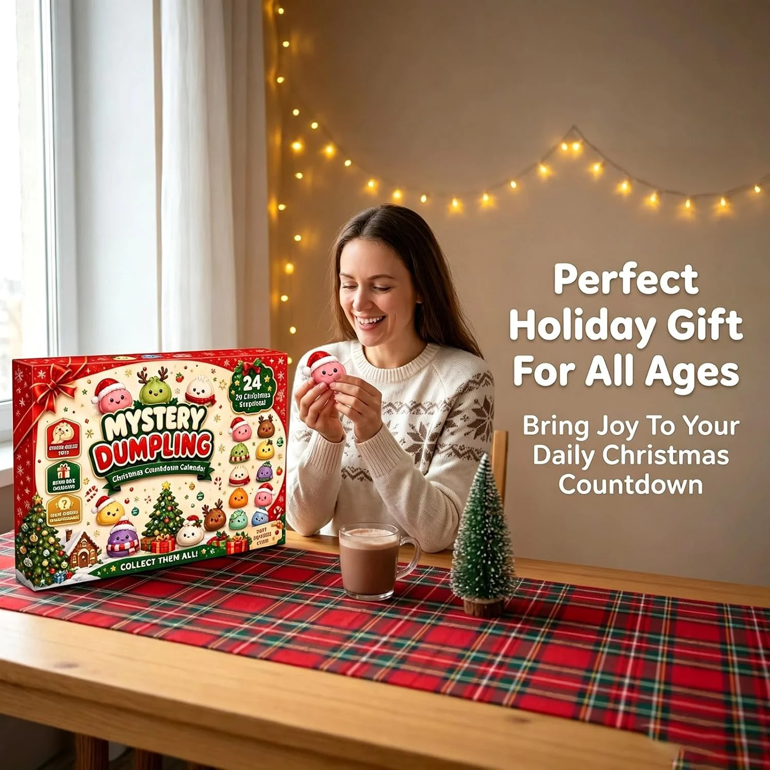 Christmas dumpling squishy advent calendar gift