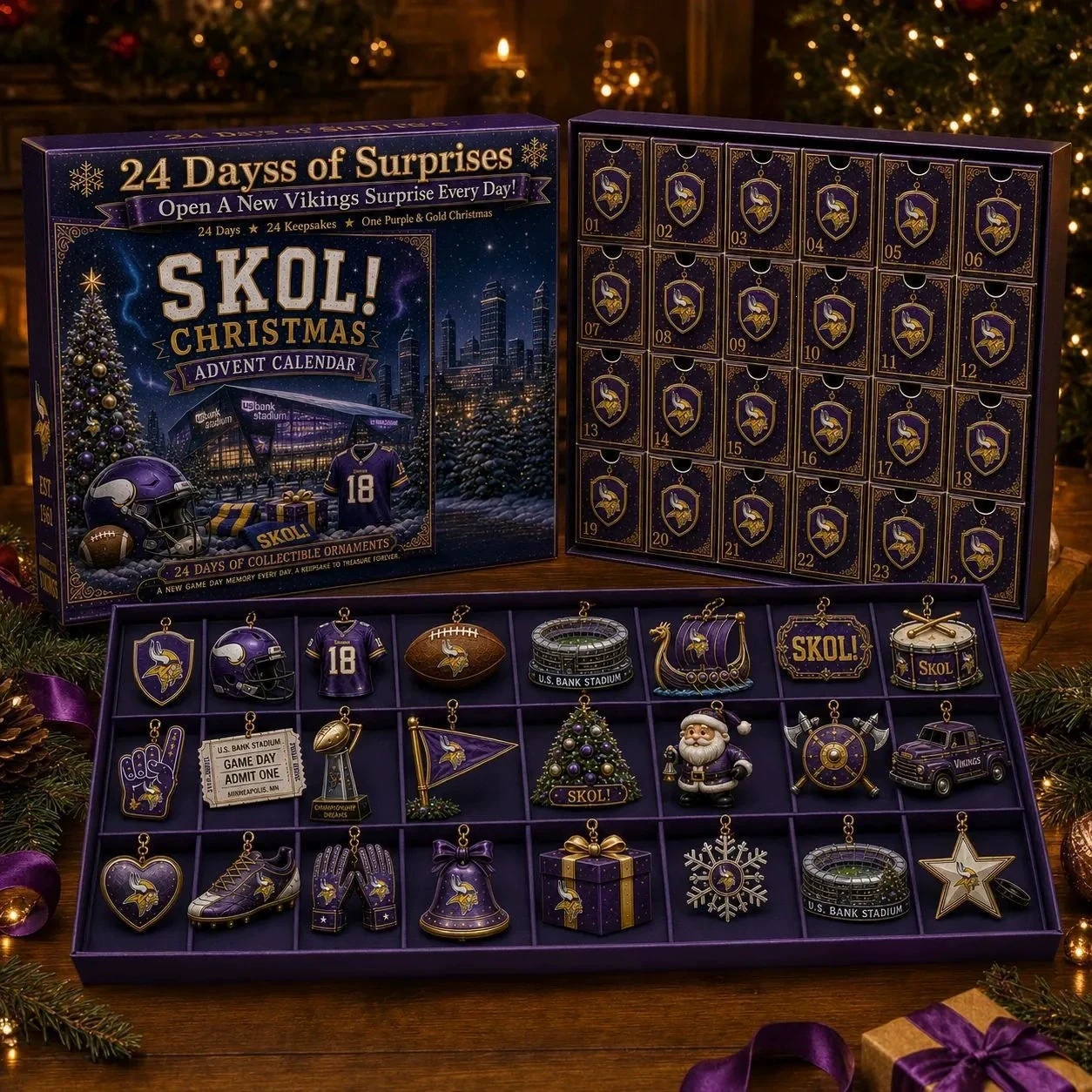 Minnesota Vikings 24-day advent calendar