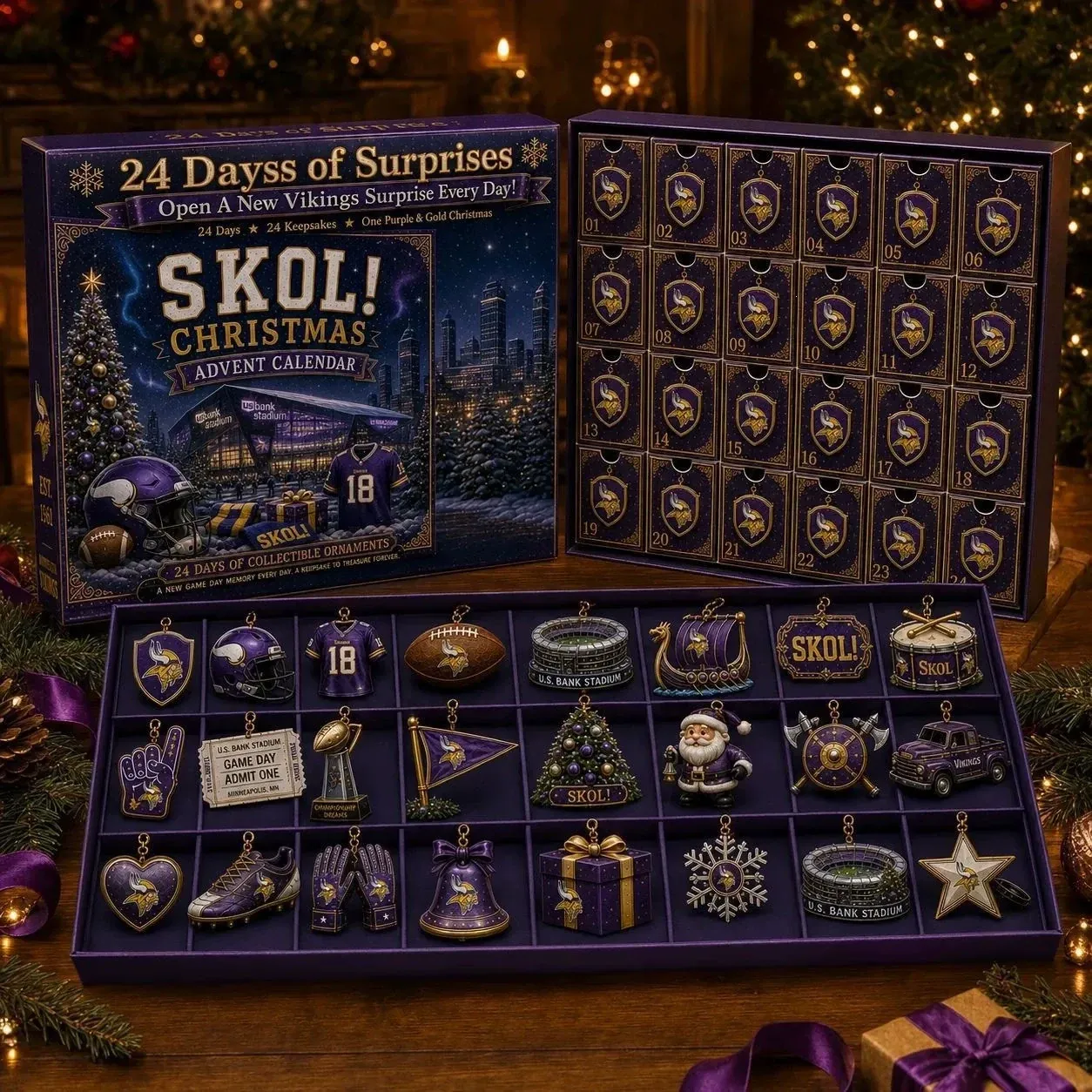 Minnesota Vikings 24-Day Advent Calendar