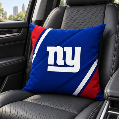 New York Giants Football Throw Pillow - car seat styling