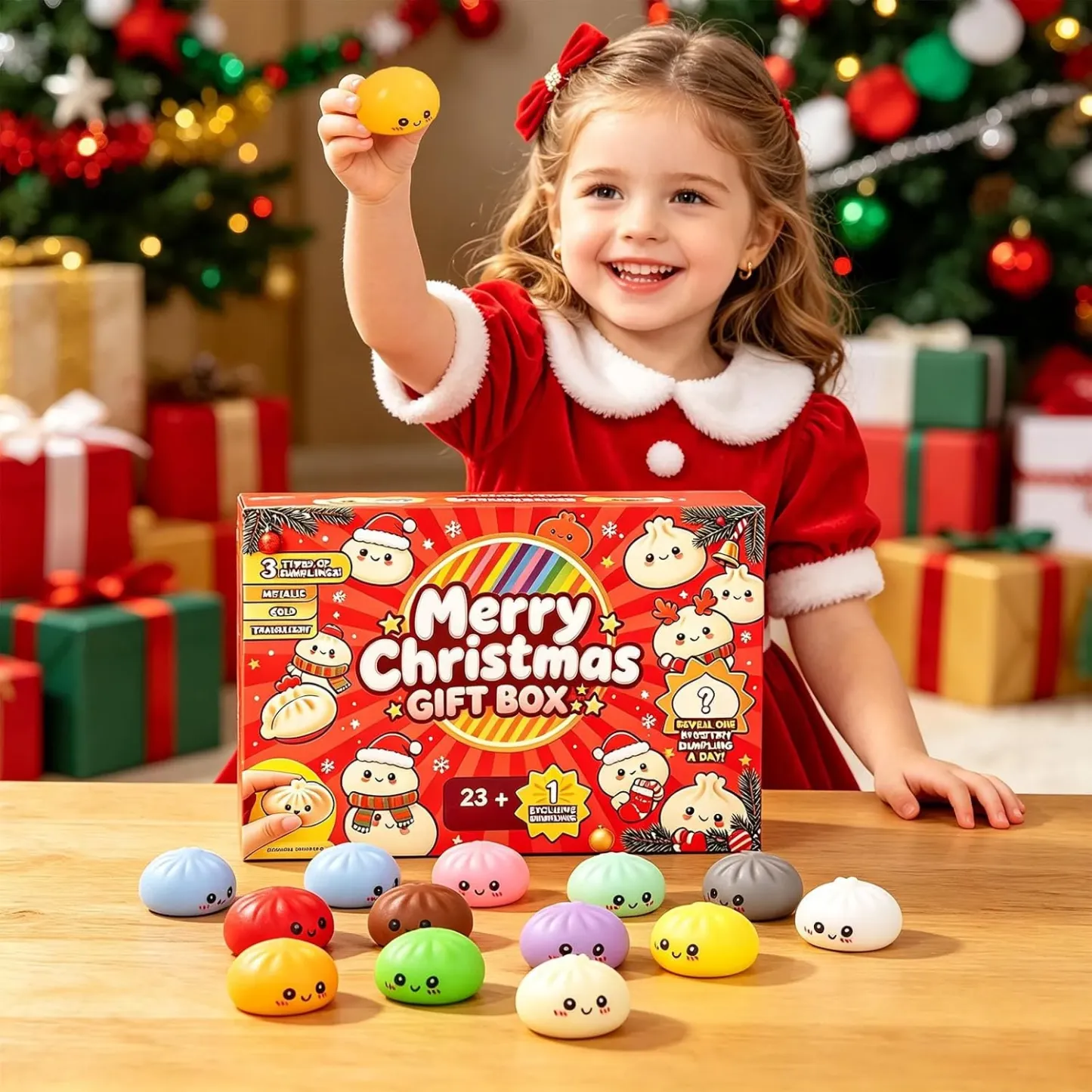 Christmas dumpling squishy character collection