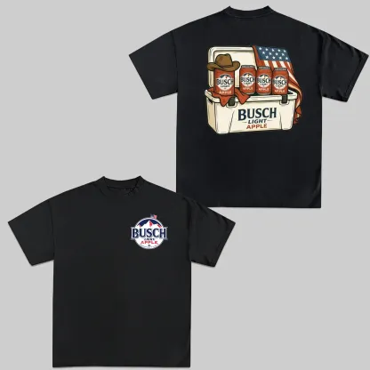 4th of July Funny Beer Two Sided T-shirt