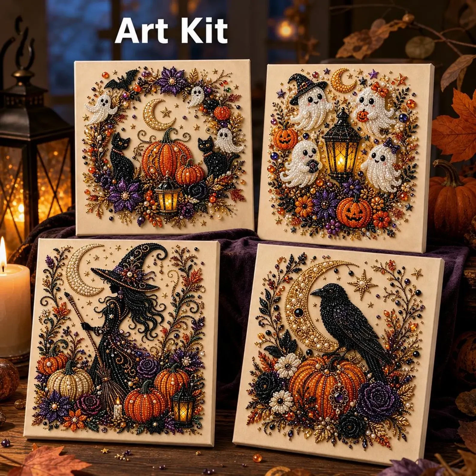 Halloween pearl art DIY kit gallery image