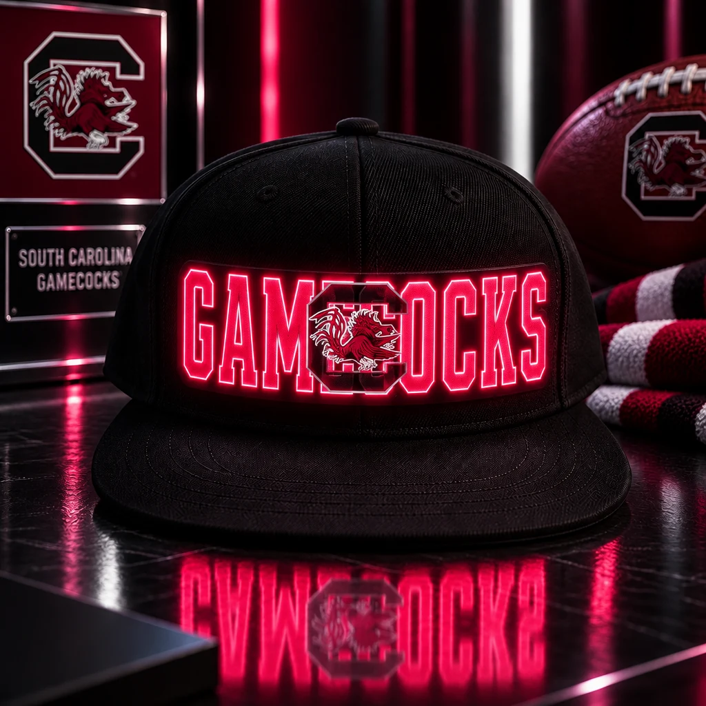 South Carolina Gamecocks LED Light-Up College Football Fan Snapback Cap