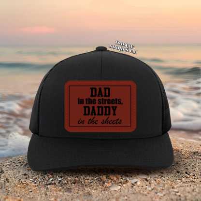 Funny Leather Patch Dad Hat, Dad Life Trucker Hat, Fathers Day Gift