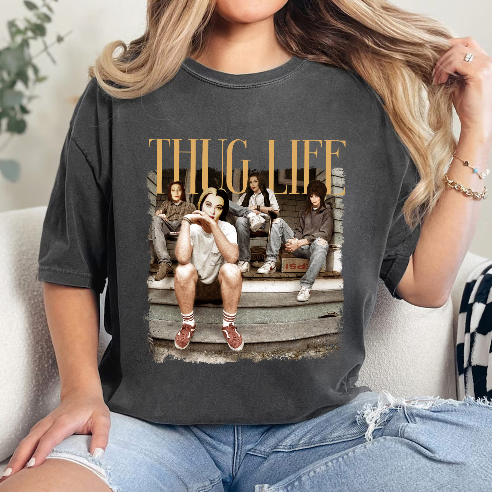 Thug Life Halloween Street Style T-shirt Hoodie Sweatshirt