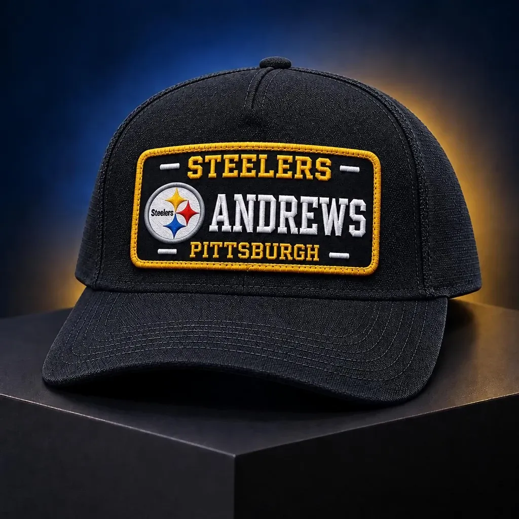 Personalized Pittsburgh Steelers Embroidered Football Cap