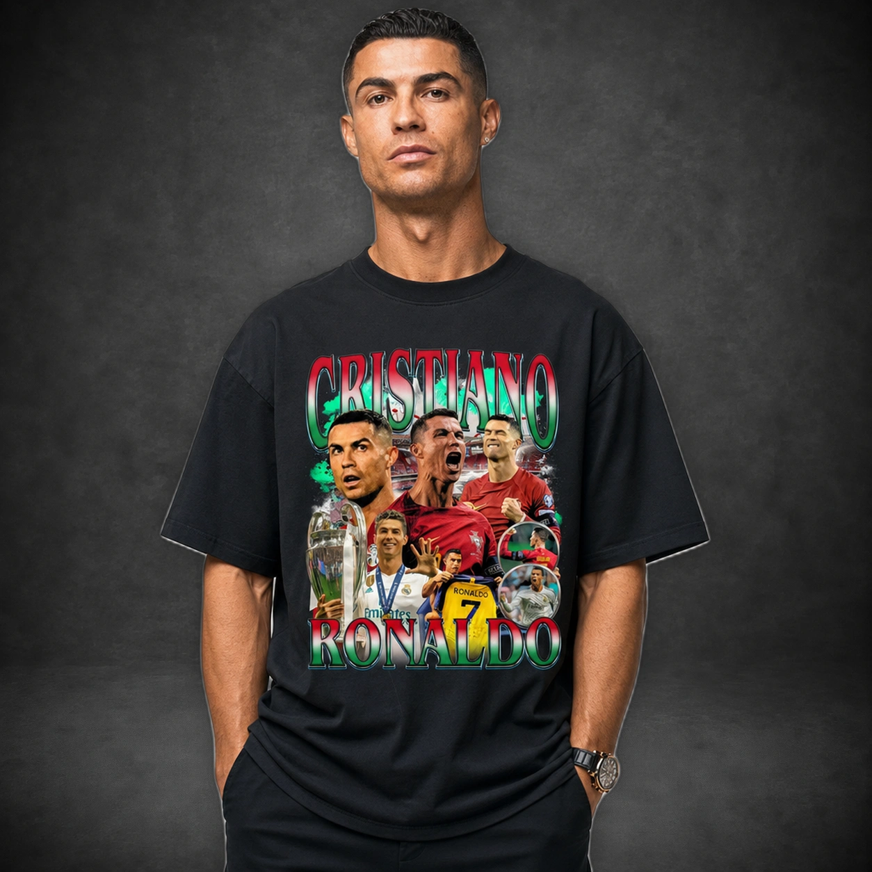 Vintage Portuguese No. 7 Soccer Legend Graphic T-Shirt/Crewneck/Hoodie