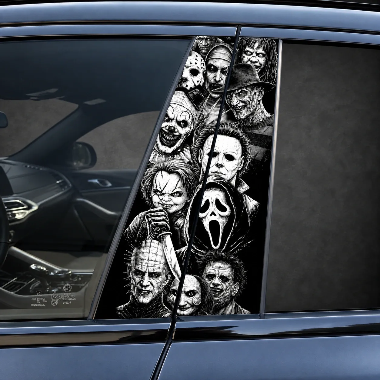 Horror Icons Car Pillar Decal(B-Pillar) – Halloween Series