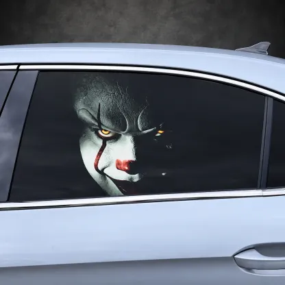 "Who's Sitting Behind You?" Horror Car Window Decals(Universal Fit)—Halloween Series