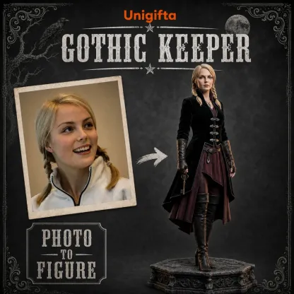Custom Gothic Castle Figurine – Personalized 3D Avatar