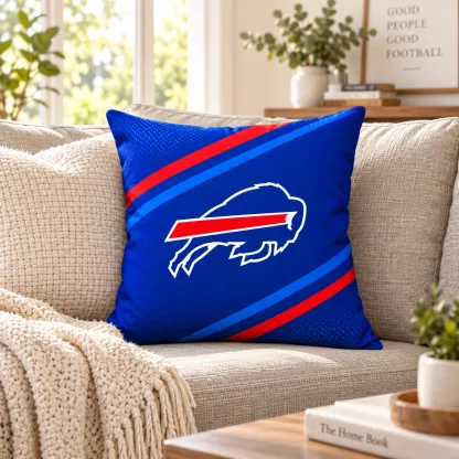 Buffalo Bills Football Throw Pillow - living room sofa styling