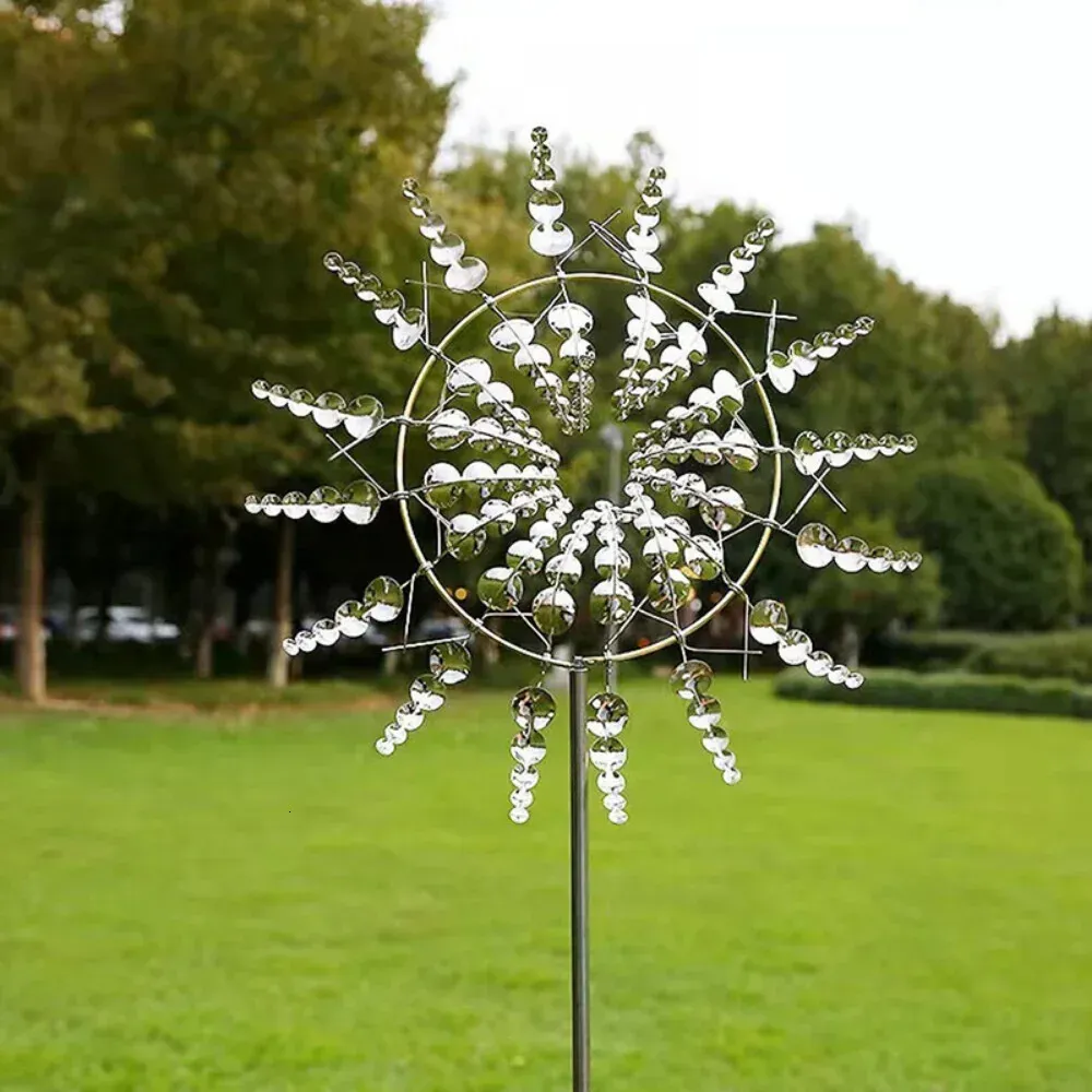 Room Decor Candy Sunflower Design Wind Spinner,Outdoor Hanging Decoration for Garden Patio Yard
