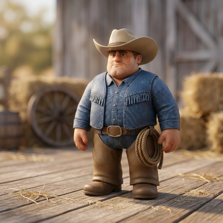 Custom Cowboy Figurine – Personalized 3D Avatar