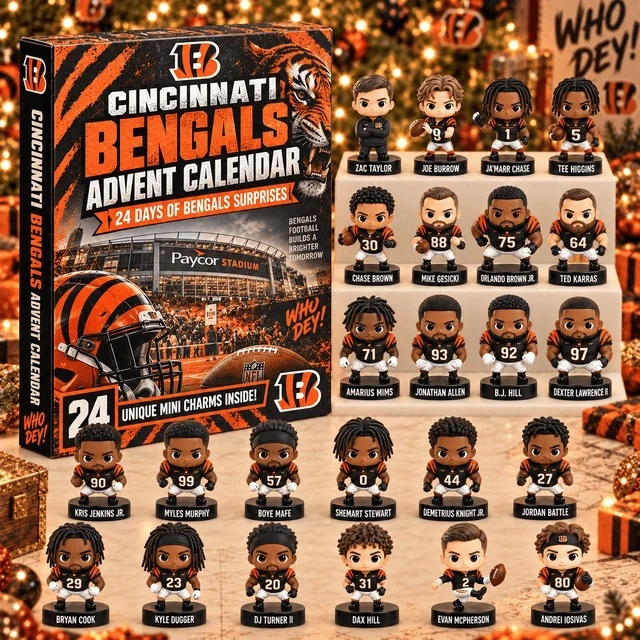 2026 Football Advent Calendar - Cincinnati Bengals Edition Blind Box