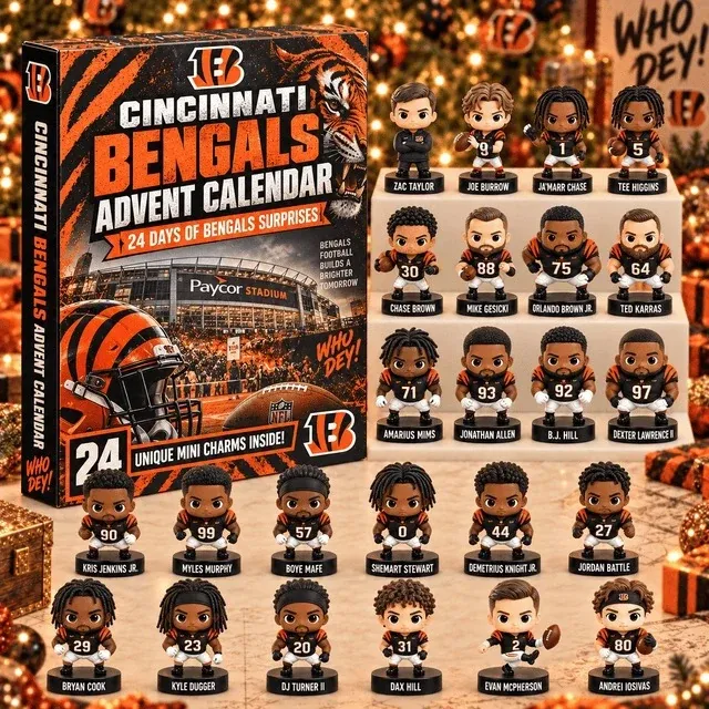 2026 Football Advent Calendar - Cincinnati Bengals Edition Blind Box
