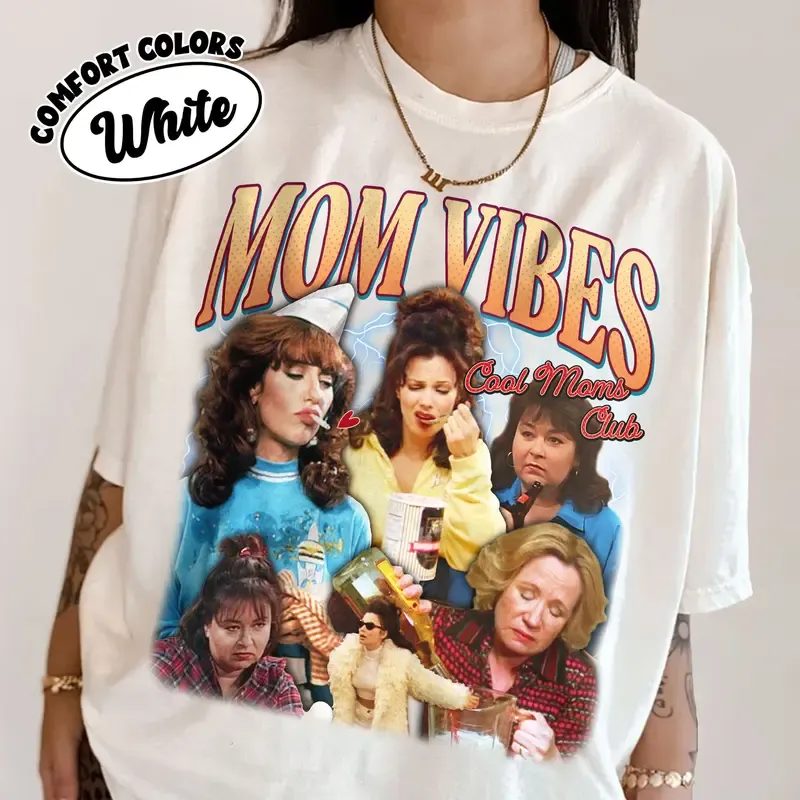 90’S Mom Vibes Comfort Colors Shirt, Funny Mom Shirts, Cool Moms Club T Shirt