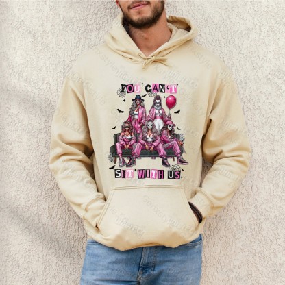 "Spooky Mean Girls" You Can't Sit With Us Halloween Crewneck Sweatshirt (Multi-Color)