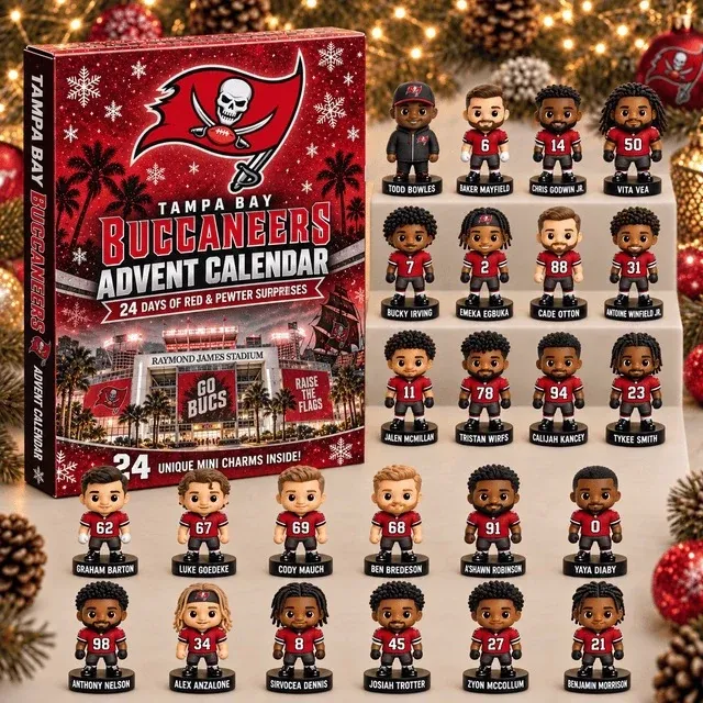 2026 Football Advent Calendar - Tampa Bay Buccaneers Edition Blind Box