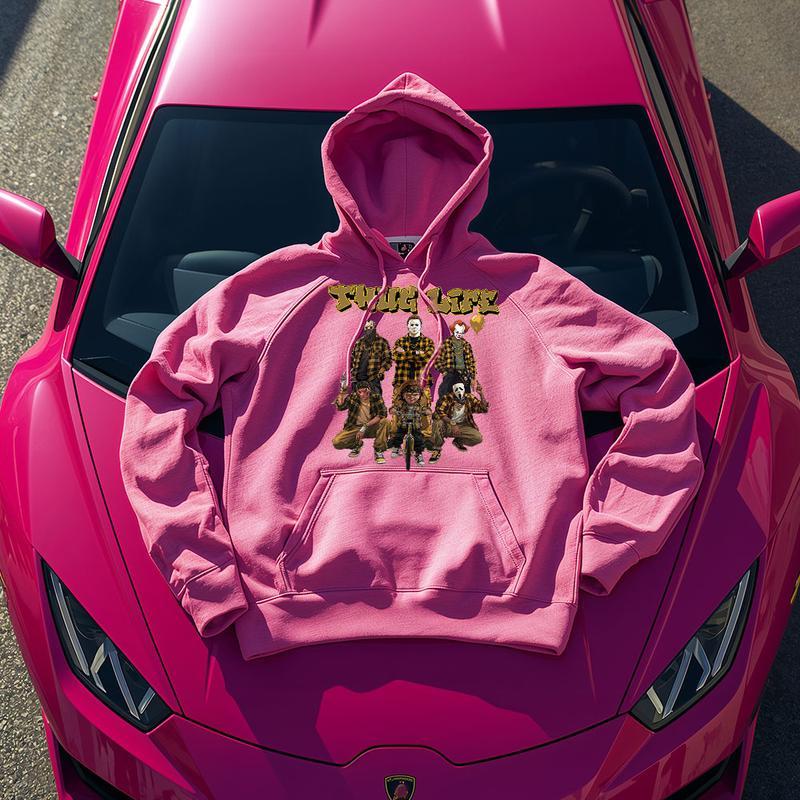 Halloween Thug Life Horror IP Graphic Apparel - Streetwear T-Shirt, Crewneck & Hoodie