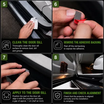 Football car door projector light
