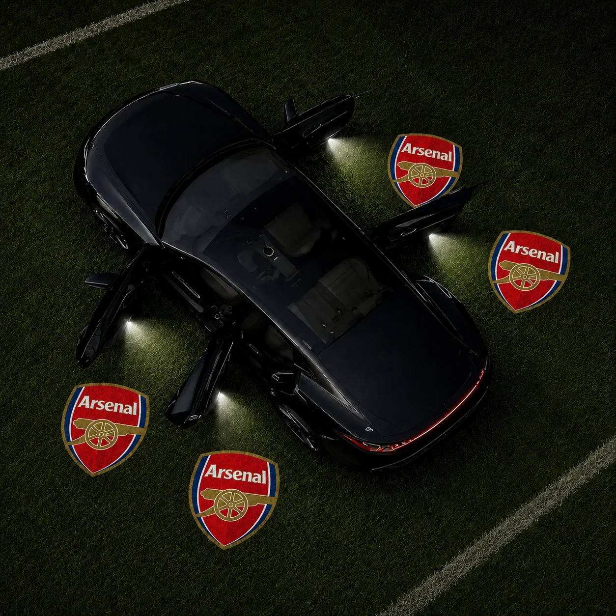 Football car door projector light