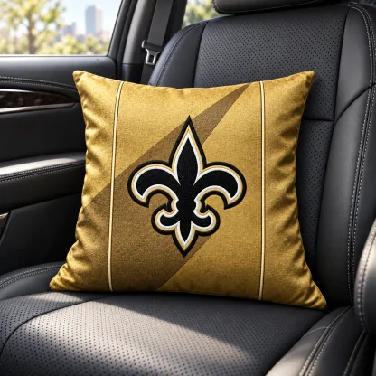New Orleans Saints Football Throw Pillow - car seat styling