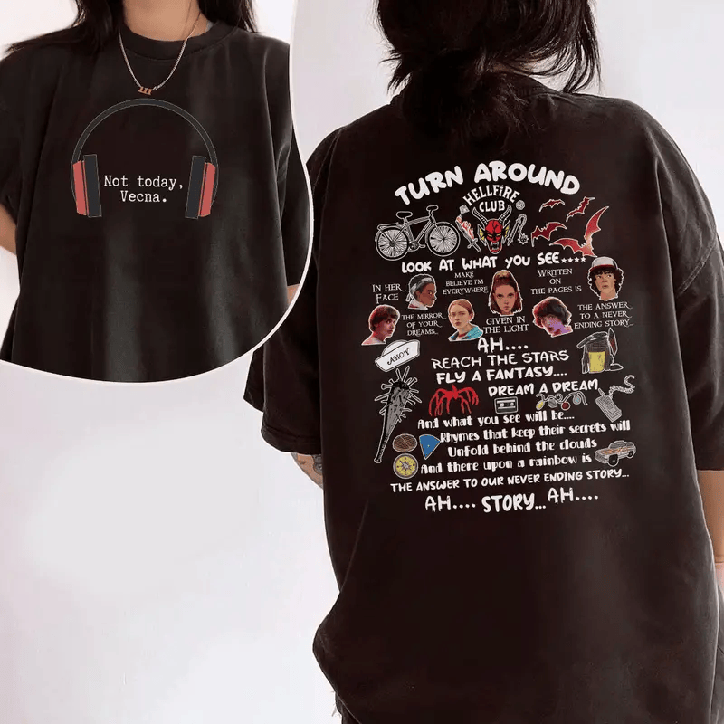 "Not Today, Vecna" Stranger Things x NeverEnding Story 2-Sided Apparel