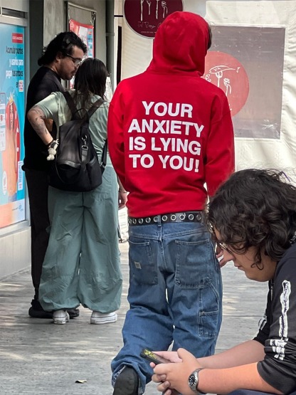 Your Anxiety Is Lying To You Crewneck/Hoodie