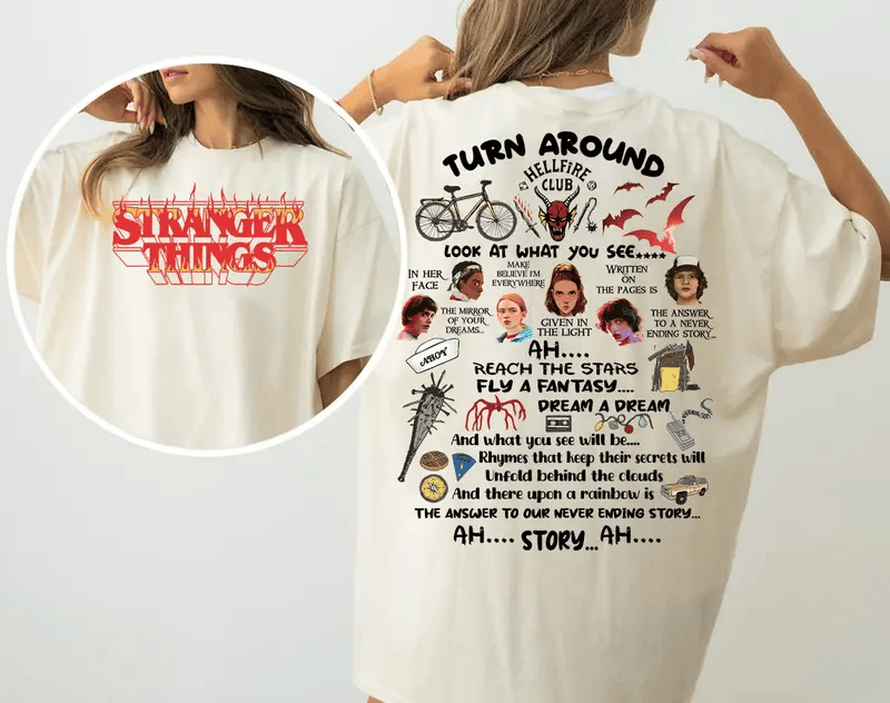 Stranger Things x NeverEnding Story 2-Sided Graphic Apparel