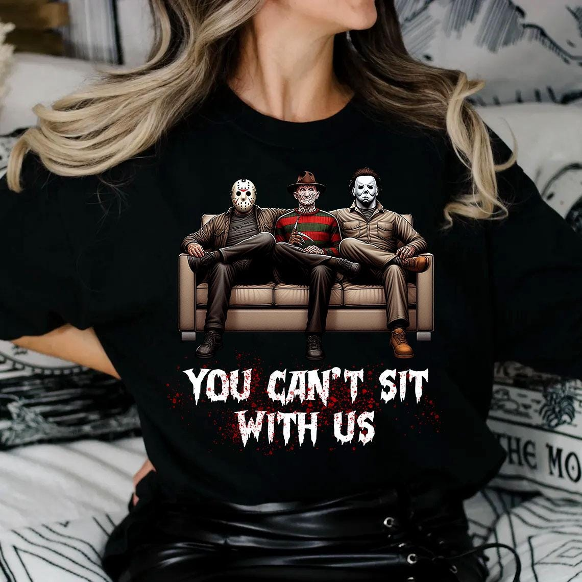 Horror Icons "You Can't Sit With Us" Tribute Apparel