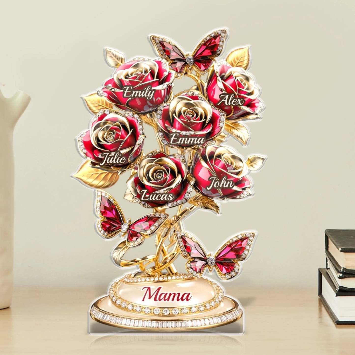 Custom Acrylic Plaque - Personalized Mother's Day Gifts For Mom, Grandma - Love Rooted In Motherhood