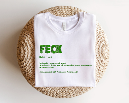 Feck Irish Sweater, Shamrock Sweatshirt, St Patrick's Day Sweater