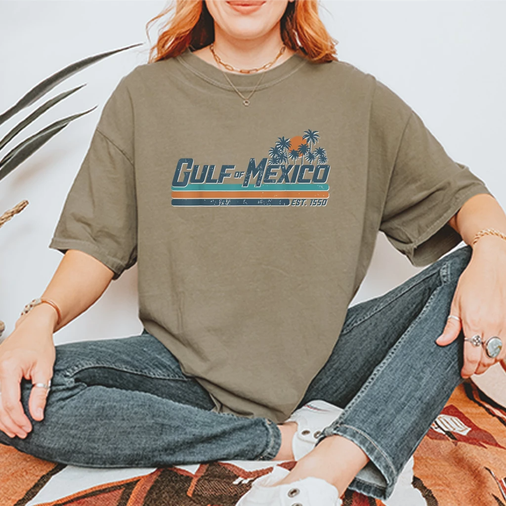 Gulf Of Mexico Established Year 1550 Vintage Soft Unisex T-shirt