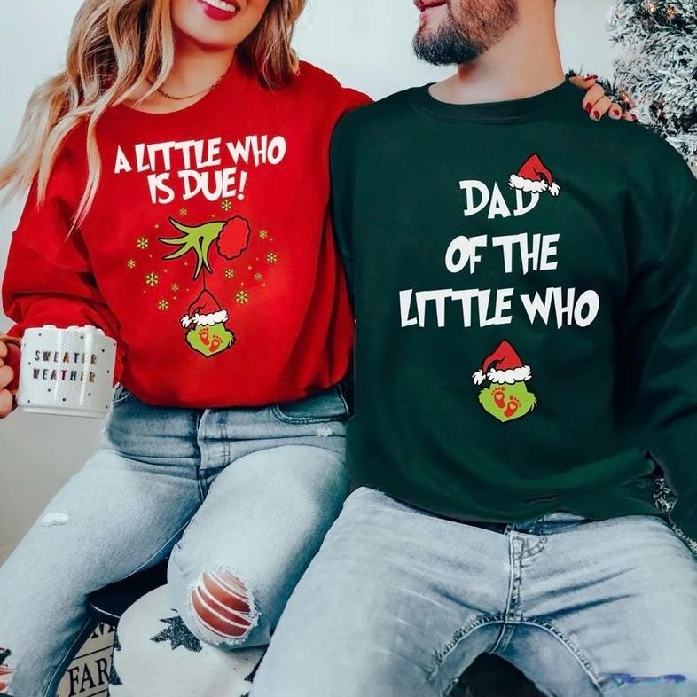 2025 Christmas Pregnancy Announcement Sweatshirt