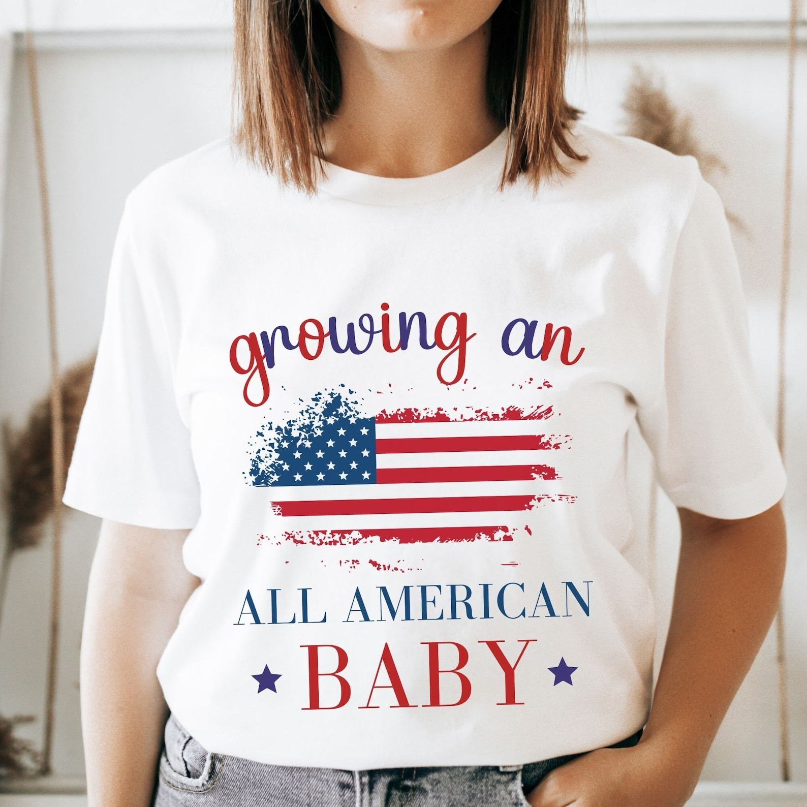 4th of July Pregnancy Announcement Shirt