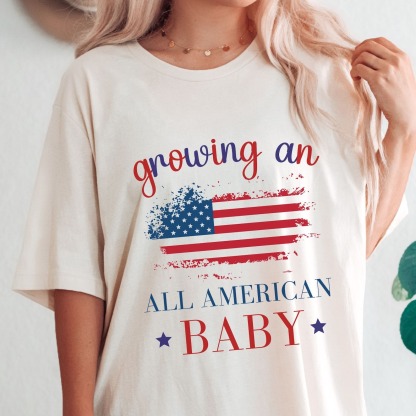 4th of July Pregnancy Announcement Shirt