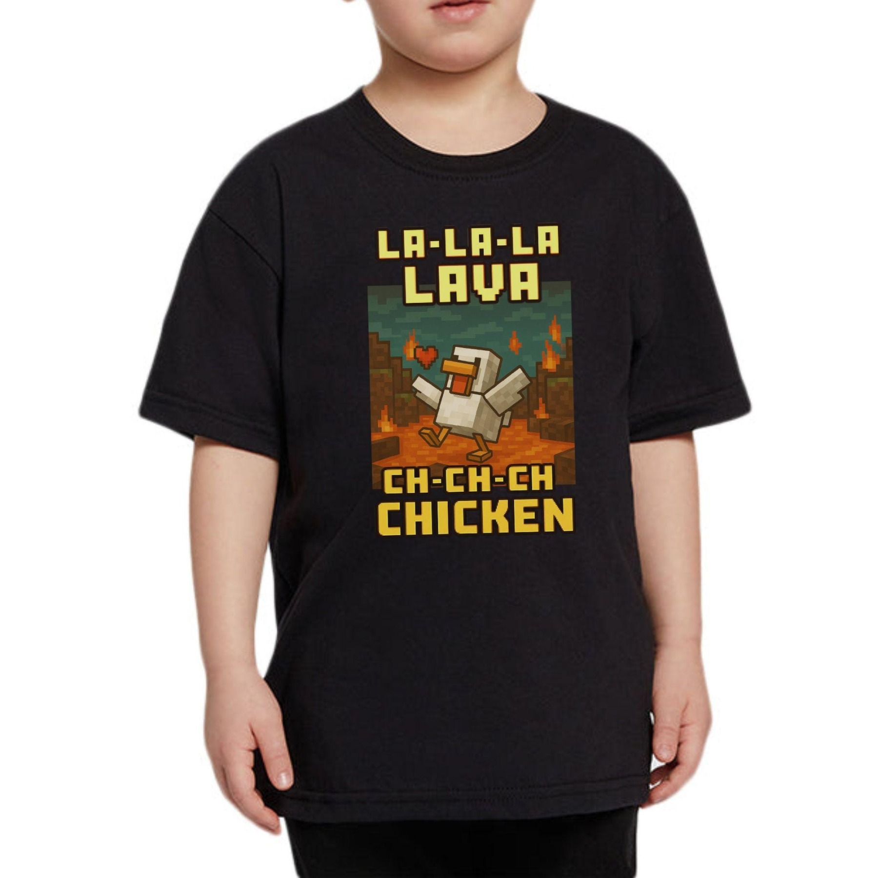 “Gaming Meme” Pixel Chicken Lava Dance Tee