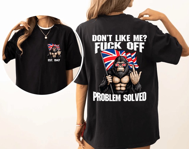 Angry Humor American Flag Tee
