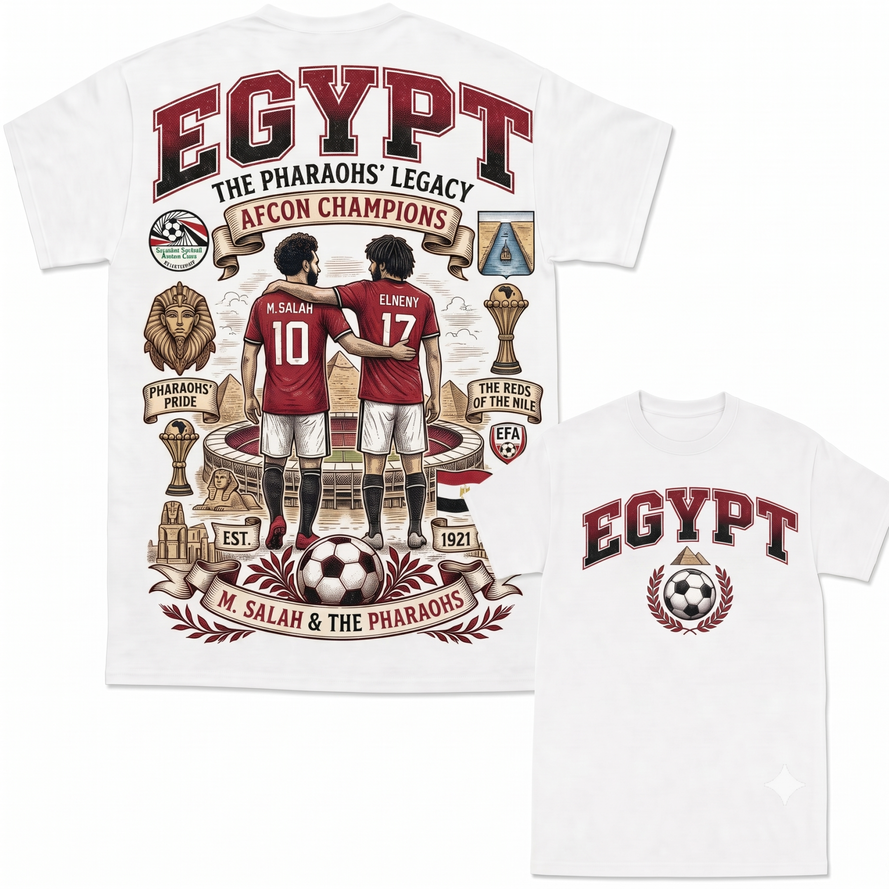 National Soccer Heritage Graphic T-Shirt 100% Cotton
