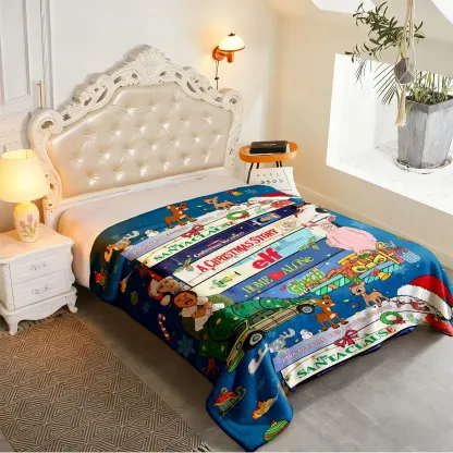 Christmas movie blanket