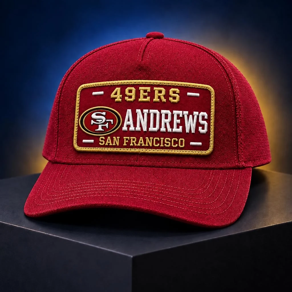 Personalized San Francisco 49ers Embroidered Football Cap
