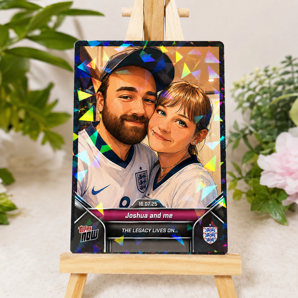 Personalized Anime Football Trading Card Custom Photo Fan Collectible ⚽