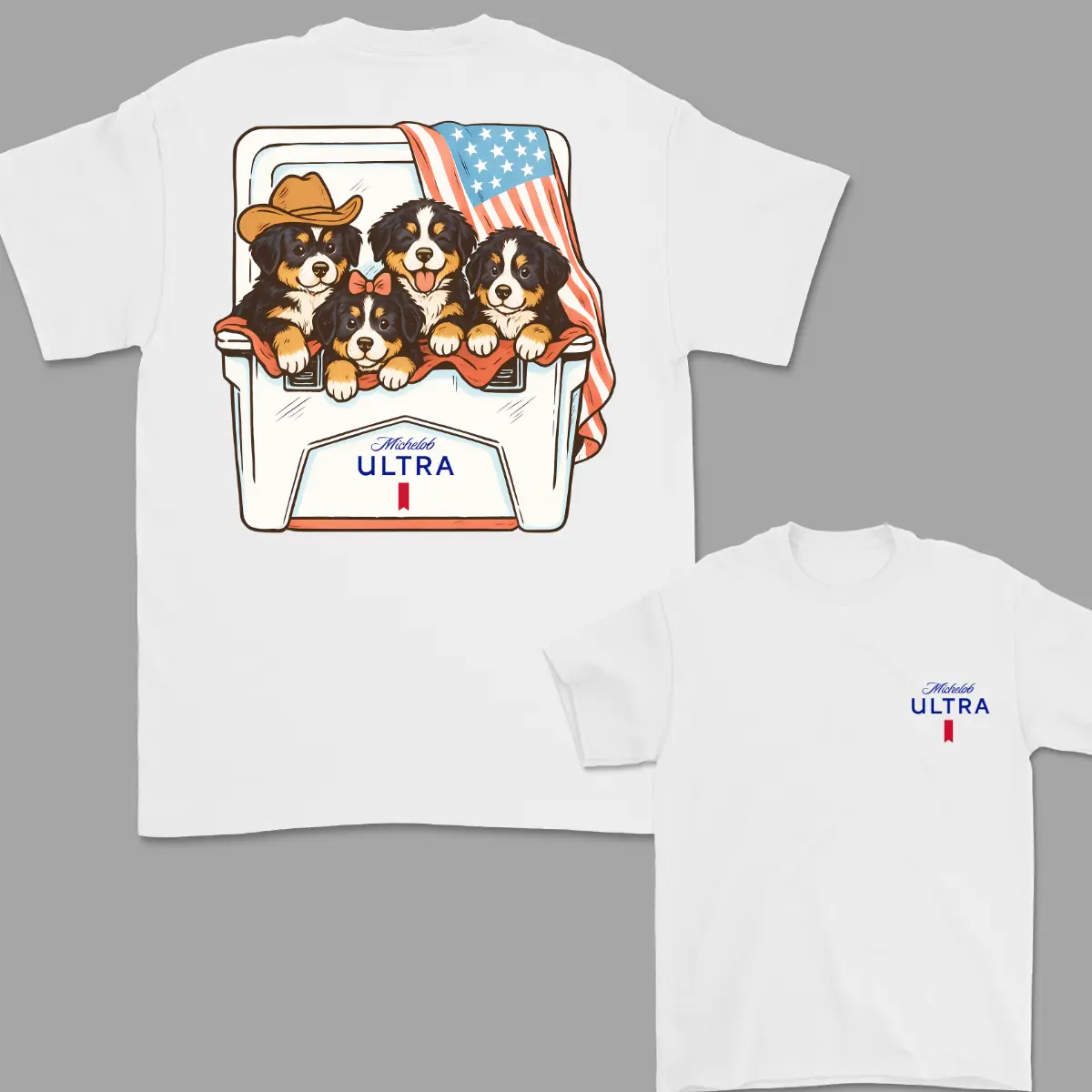 Dogs Beer Tees, 4th Of July T-Shirt   Bernese mountain T-shirt