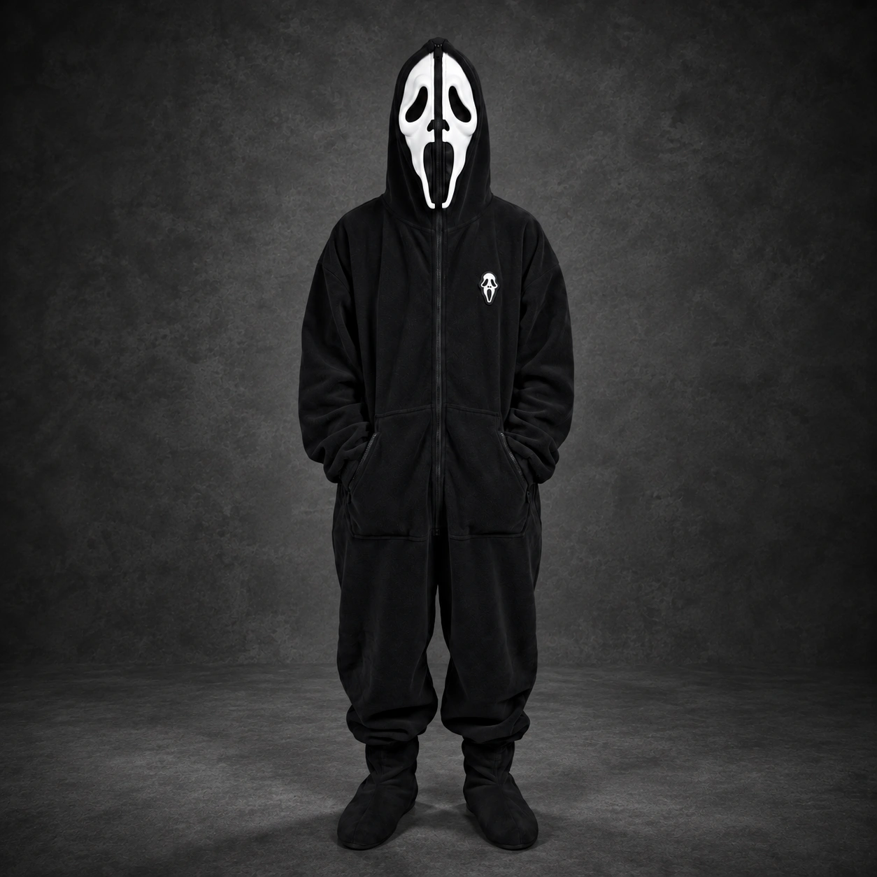 Scream Inside - Ghostface Halloween Hooded Jumpsuit