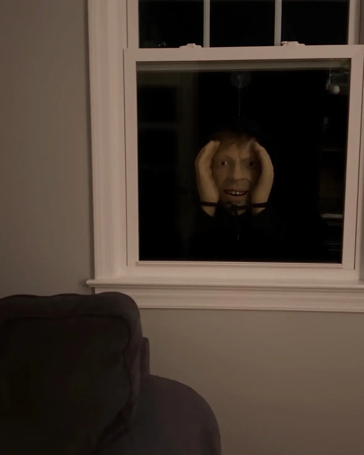 Peeper Scare Halloween Window Peeper – Real Head Scale Prank Prop