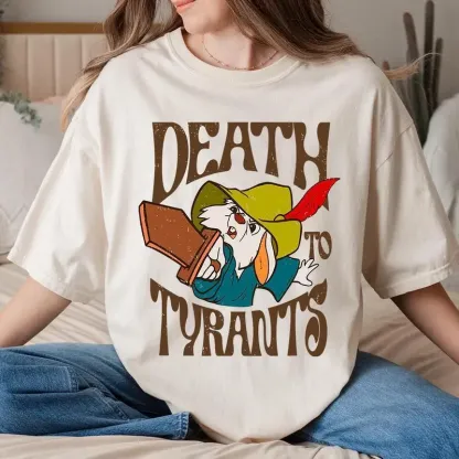 Retro 70S Skippy Rabbit Death To Tyrants Shirt