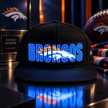 Denver Broncos LED Light-Up Football Fan Snapback Cap